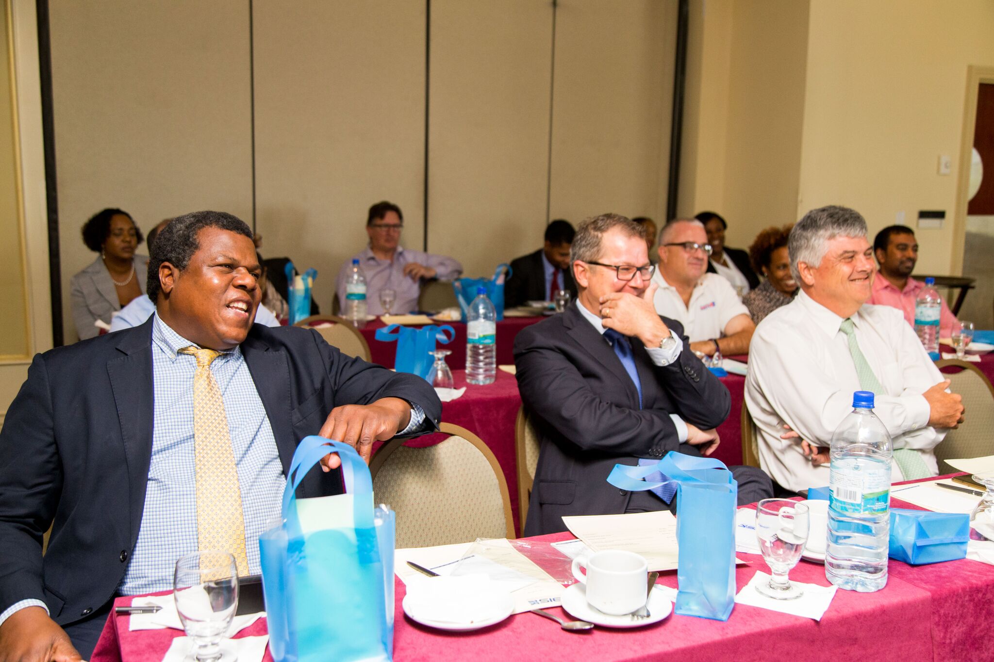 From L to R: Commonwealth Brewery Corporate Relations Director Dennis Hanna, Commonwealth Brewery Managing Director Hans Neven and Bahamas Property Fund Chairma